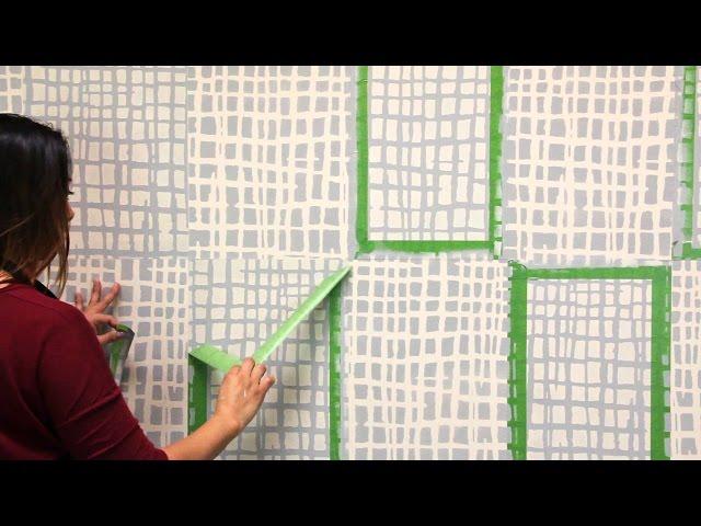 How to Paint a Two-Tone Wall Finish with DIY Texture Wall Stencils