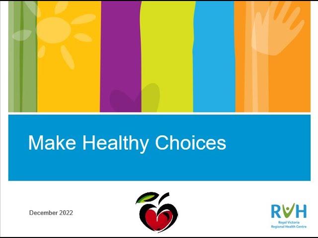 Make Healthy Choices