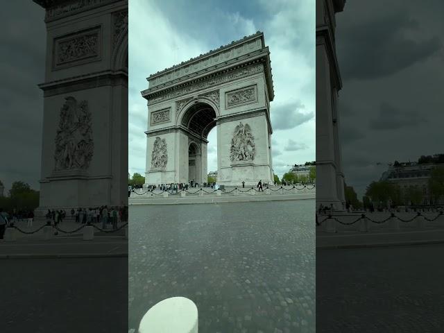 The arc de triumph Paris France #travel #paris #youtubeshorts #country #france #travelandtourism