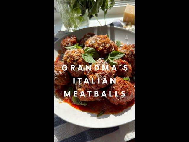 Grandma's Italian Meatballs