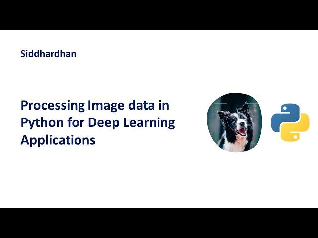 Processing Image data in Python for Deep Learning Applications | Image Processing with Python