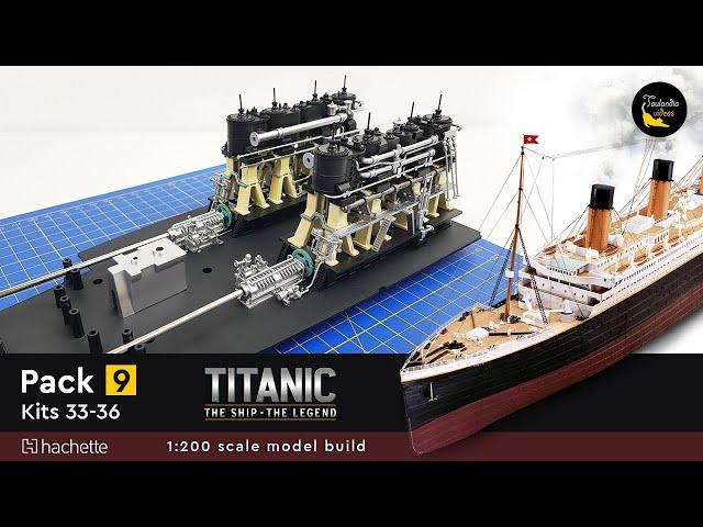 Hachette Build the 1:200 scale RMS Titanic - kits 33 - 36 (pack 9) #titanic #hachette #modelbuilding