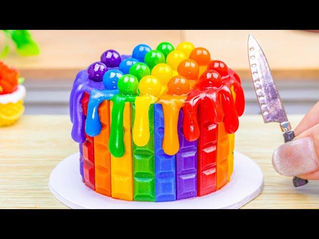 Beautiful Miniature Colorful Cake  Best of Miniature Rainbow KITKAT Pop It Cake | Lotus Cakes