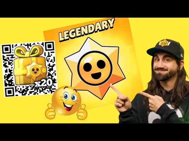 FREE  X20 LEGENDARY STARS DROP & PRESENT OPENING | NEW SECRET QR CODE | BRAWL STARS QR CODE