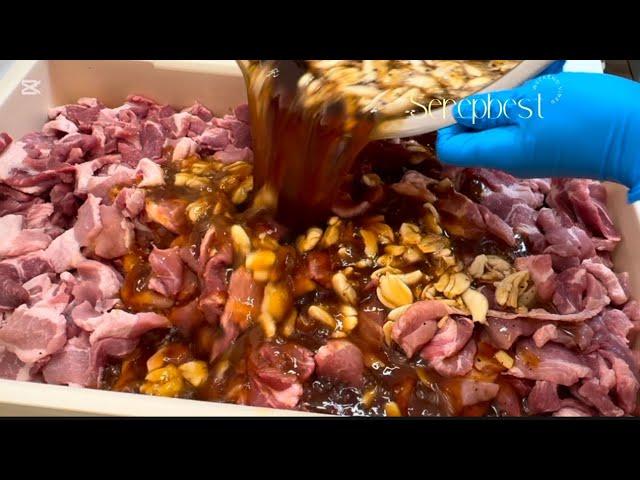 10 KILOS PORK  BARBECUE | How I marinate our best seller pork Barbecue