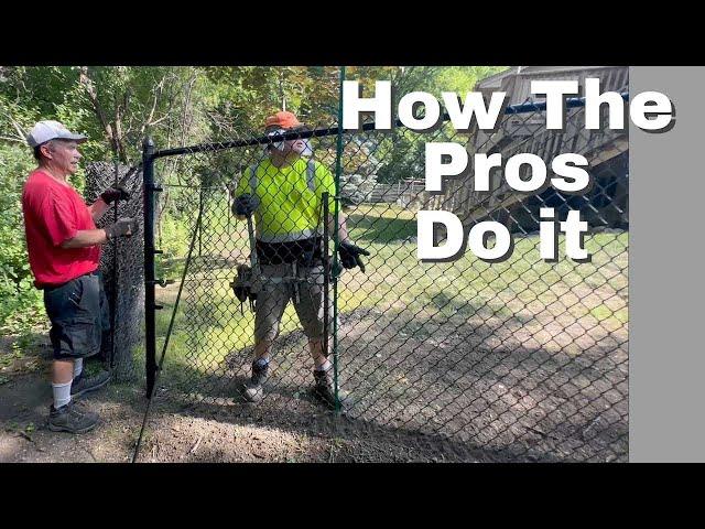 How To Install A Chain Link Fence - Post Set And Installation