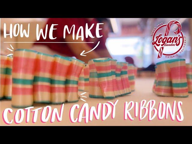 How We Make: Cotton Candy Ribbon Candies the Old Fashioned Way by Hand!  // Logan's Candies