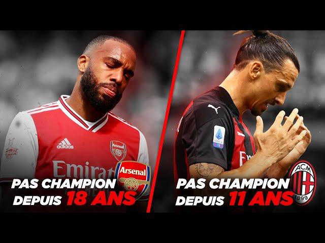 Ces GRANDS CLUBS qui n'ont PLUS GAGNÉ LEUR CHAMPIONNAT DEPUIS DES ANNÉES !