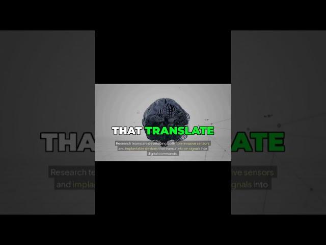 Mind-Controlled Tech: AI's Next Frontier  #shorts #AI