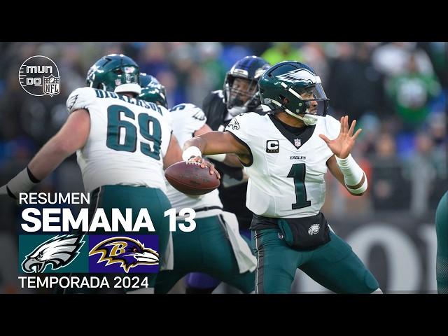 Philadelphia Eagles vs. Baltimore Ravens | Resumen NFL en español - Semana 13 | NFL Highlights 2024