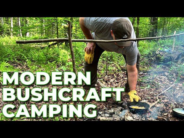 Bushcraft Camping in Allegheny National Forest - Drone Footage