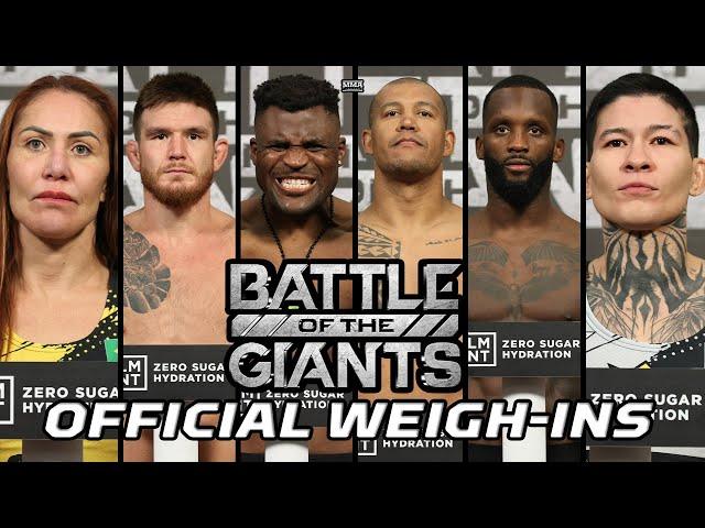 PFL Super Fights: Battle of the Giants Official Weigh-Ins | MMA Fighting