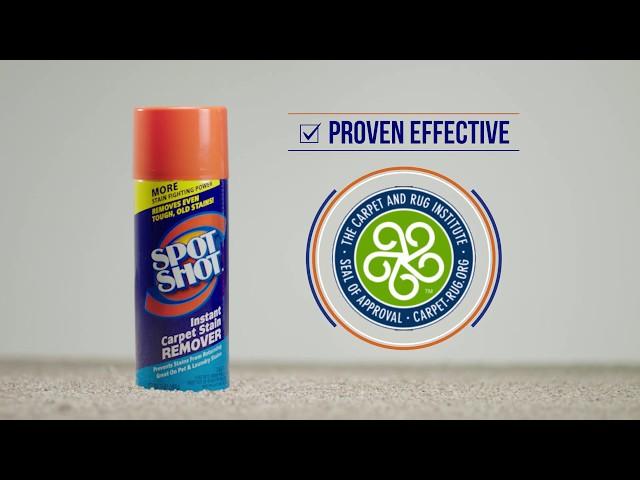 One Shot. No Spot. Spot Shot Instant Carpet Stain Remover.