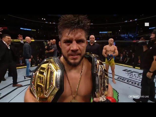 "I am the greatest combat sports athlete ever!" Henry Cejudo becomes champ champ at UFC 238