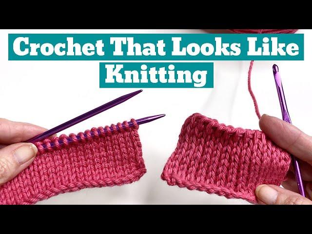 The KEY to Making Crochet Look Like Knitting  5 EASY Stitches