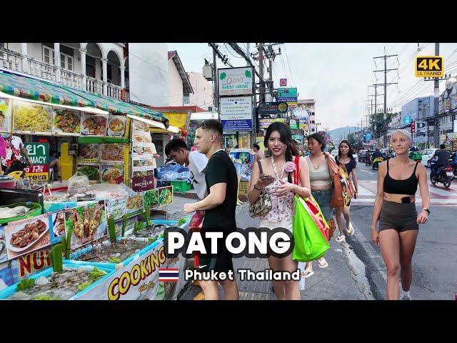 [4K]  Phuket at Dusk Walking Tour of Patong (Summer Vibes 2024 ) Thailand