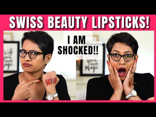 Swiss Beauty Lipstick Swatches |Brutally Honest Reviews| JoyGeeks