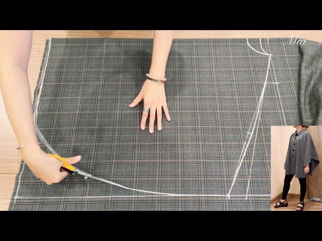 You don't have to be a tailor |  Sewing a cape/coat is easy |  Good way for sewing lovers