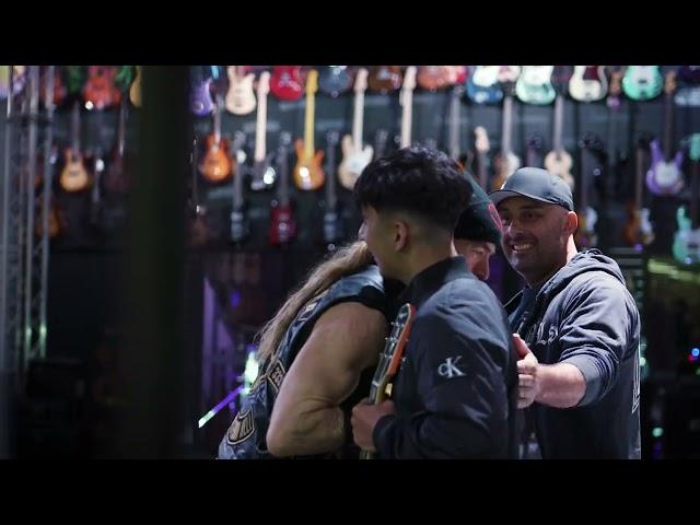 Zakk Wylde visits Angkor Music, while touring with Pantera in Australia