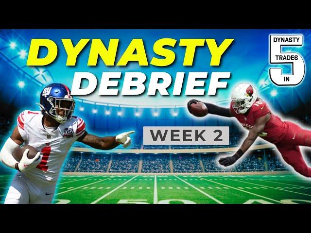 DYNASTY DEBRIEF (Fantasy Football Week 2!) - Dynasty Football 2024