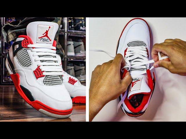 How To Lace Air Jordan 4 (5 EASY WAYS Tutorial)