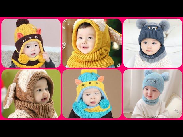 Kids Winter Woolen Cap and Scarf Set || Crochet baby hat 2020 || Woolen cap design