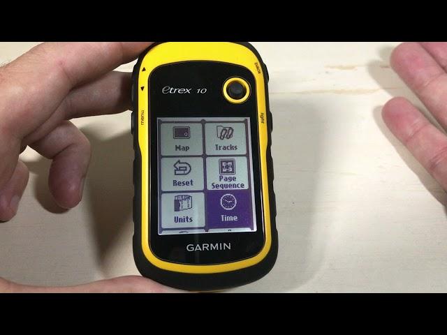 Garmin eTrex 10 - How to see Time and Date