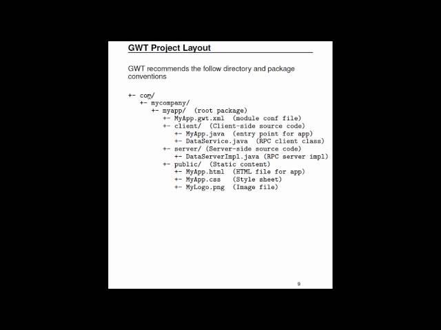 Google Web Toolkit, Part 1