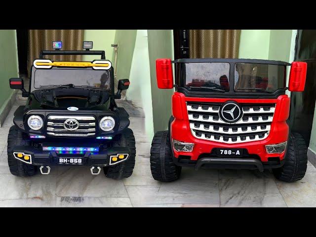 RC Land Cruiser Car VS RC Mercedes-Benz Truck Unboxing & Testing | Shamshad Maker