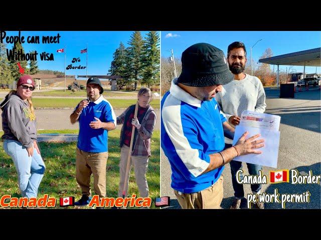 No Border No Army in Peace Garden | Canada America people meet here without VISA | 664