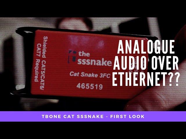 Analogue audio over Ethernet / Cat5 / Network cable