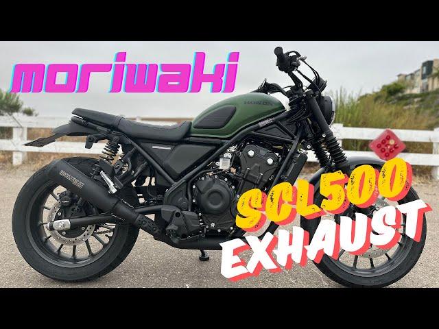 Moriwaki Full Exhaust Install for the 2023 Honda SCL500 CL500