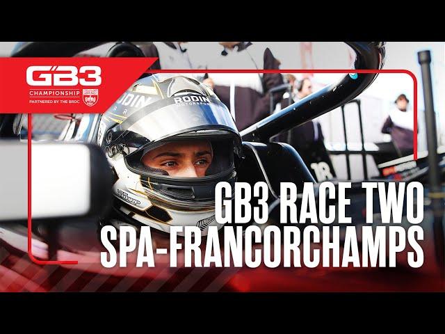 GB3 Race 2 – Spa Francorchamps – Saturday 1 June