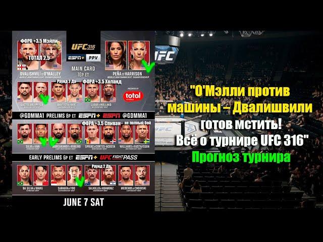 "UFC 316: Двалишвили vs О'Мэлли 2 – Месть или повторение? Полный разбор и прогнозы!"