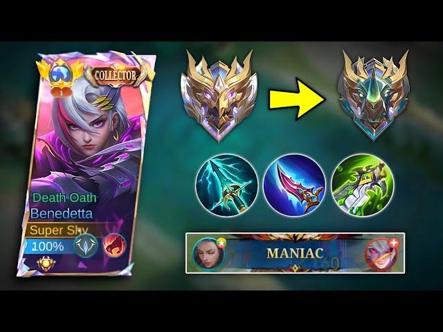 THIS IS WHAT HAPPENS WHEN IMMORTAL RANK BACK TO EPIC RANK!!  BENEDETTA JUNGLE | MOBILE LEGENDS