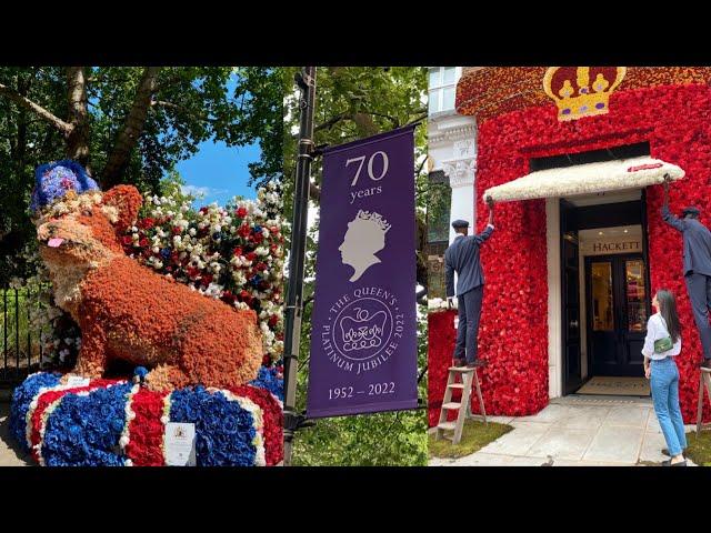 Are they all real flowers?  Chelsea In Bloom Flower Festival 2022 | Platinum Jubilee | London view