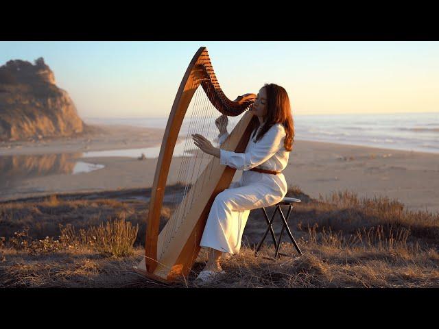 Story of the Sunset I 1 Hour Relaxing Harp I Sarah Bhalla