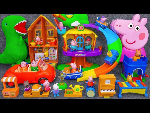 100 Minutes of Satisfying ASMR Unboxing  Adorable Rainbow Peppa Pig Treehouse Playset