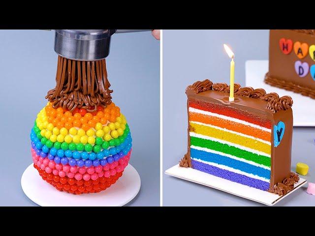 Easy Rainbow Cake Recipes  So Yummy Cake Hacks   Quick and Easy Cake Decorating Ideas