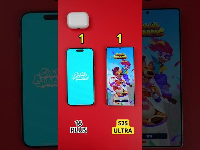 Samsung S25 Ultra vs iPhone 16 Plus SpeedTest