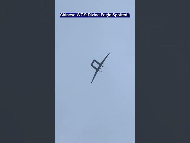 RARE Sighting of Chinese WZ-9 Divine Eagle in Flight!