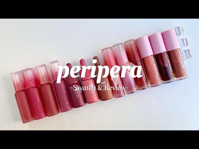 [Swatch & Review] Tổng Hợp Các Dòng Son Peripera | Peripera Ink Velvet, Peripera  Ink Mood Glowy...