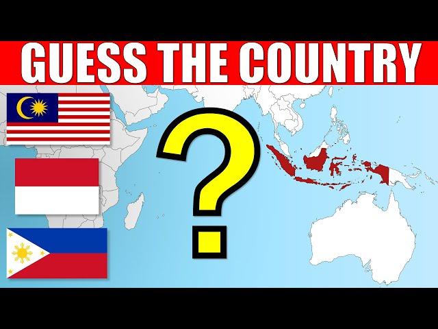 Guess The Asian Countries On The Map | Geography Quiz Challenge