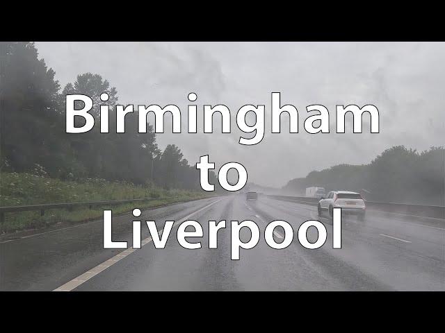 [4K] Driving from Birmingham to Liverpool (UK)