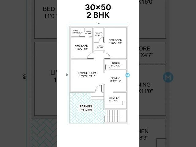 30x50 home plan design