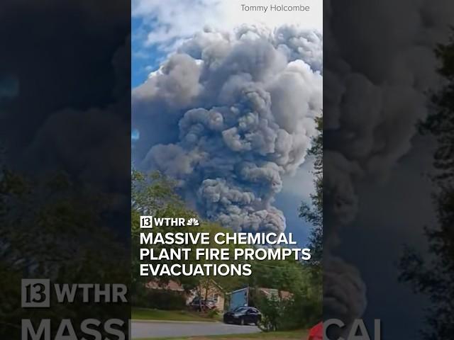 Massive chemical plant fire prompts evacuations | Via:NBC