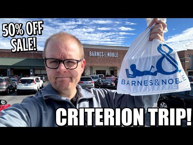 Criterion Barnes And Noble TRIP And Haul! | 50% Off Sale!!