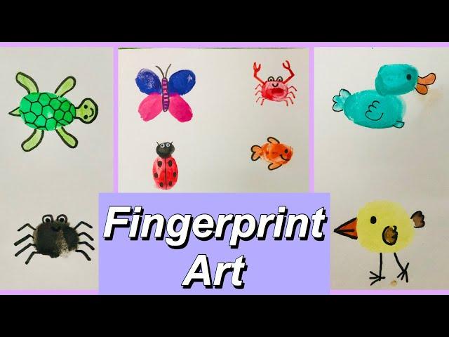 Fingerprint Art for Kids! Easy, Simple & Fun!