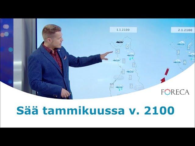 Miltä näyttää Suomen sää tammikuussa 2100? Katso meteorologin kuvitteellinen ennuste!