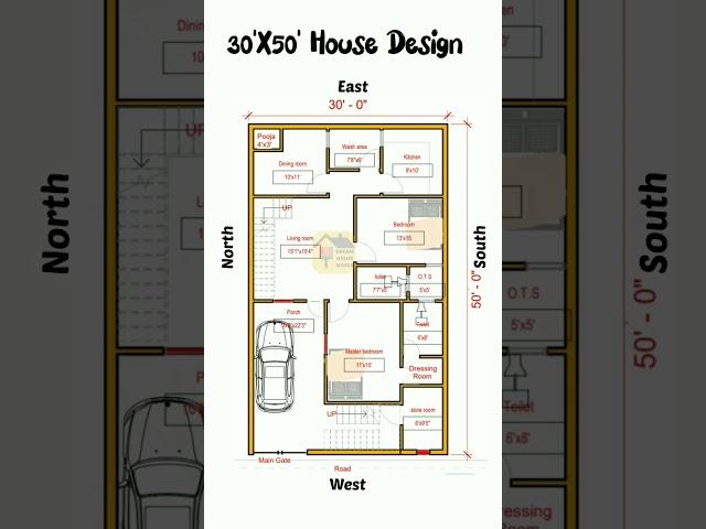 30x50 west facing house plans as per vastu #homeplan #home  #houseplans #homedesign #shorts